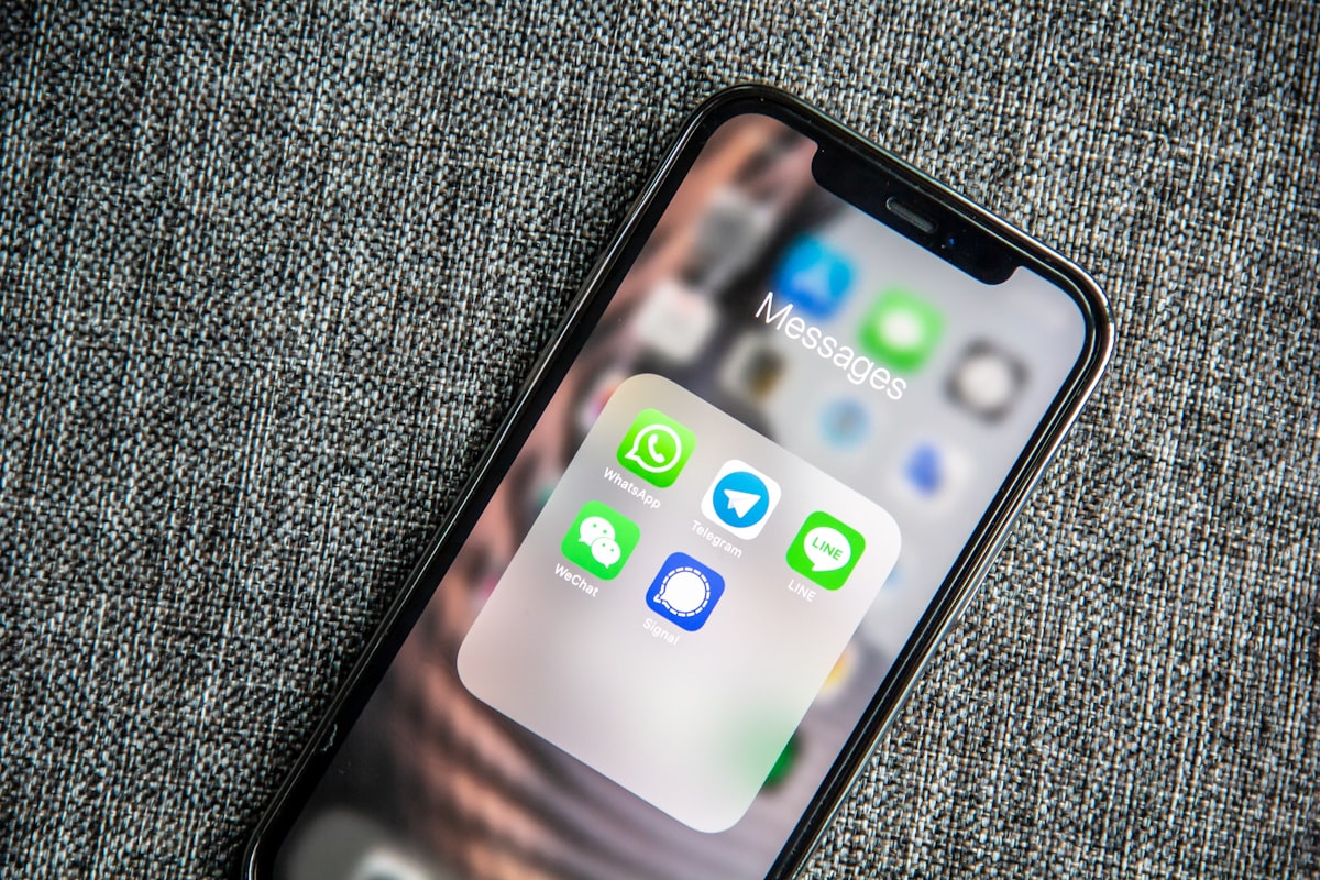 Messages interactifs sur smartphone